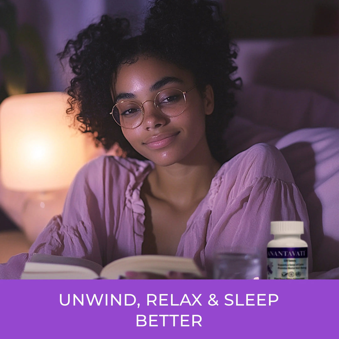 ANANTAVATI – Bacopa Sleep & Stress Relief Support, 120 Veg Tablets Ananta Medicare