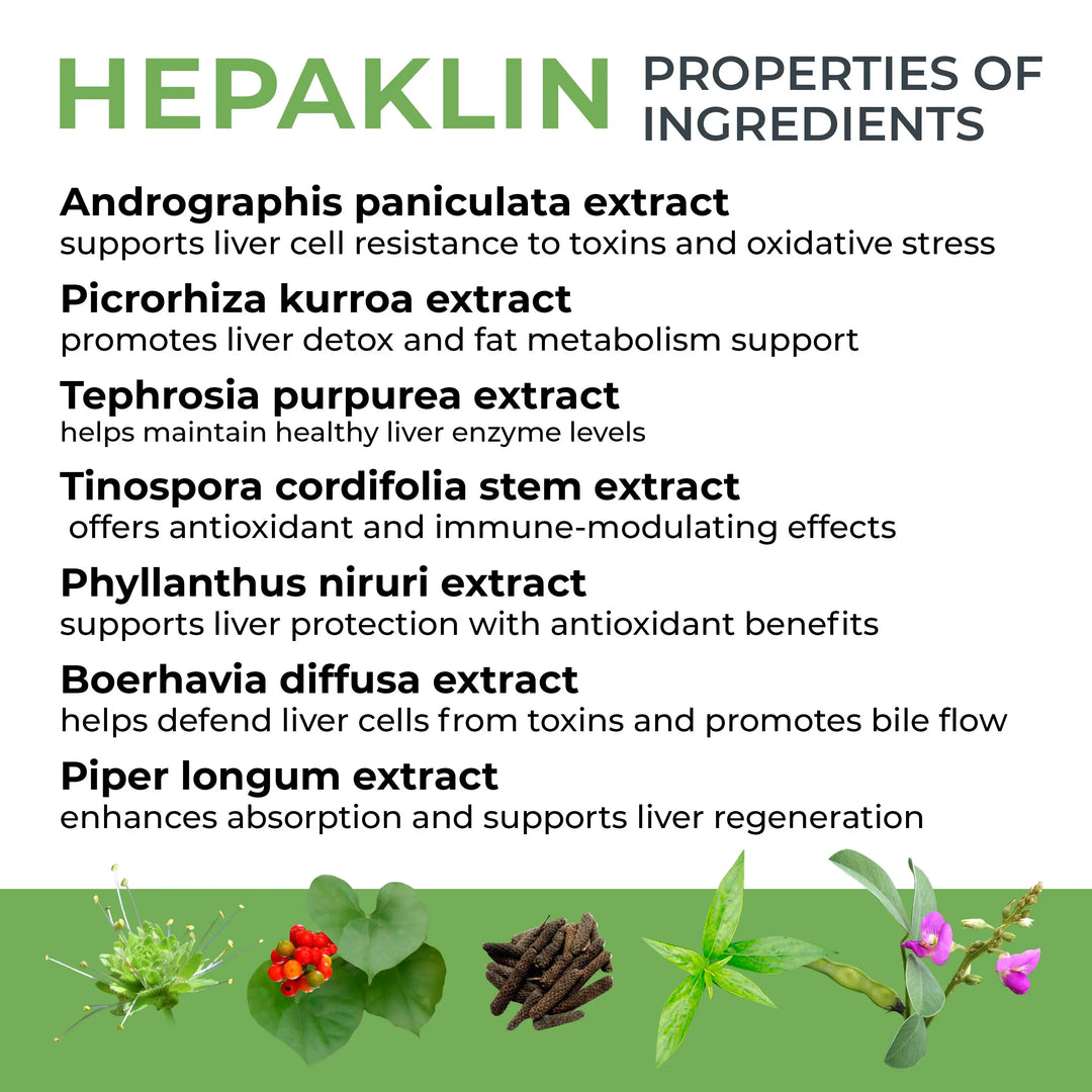 HEPAKLIN – Herbal Liver Detox & Support Formula for Health, 120 Tabs Ananta Medicare
